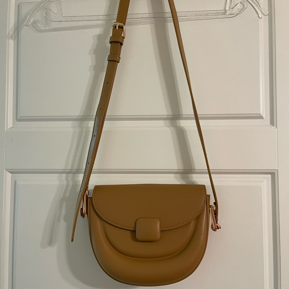 Miztique Vegan Leather Brown Crossbody Bag